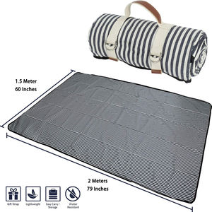 Goede Prijs Aangepast Ontwerp Waterdichte 150*200 Acryl Picknickkleken Draagbare Opvouwbare Strandmat - Product Image 3