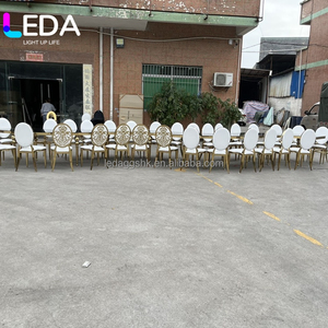 โต๊ะสแตนเลสทรงครึ่งวงกลมรูปตัว S ยี่ห้อ LEDA สำหรับรับประทานอาหารในโรงแรม หรืองานแต่งงานในสวนสาธารณะและงานอีเว้นท์ต่างๆ - Product Image 3