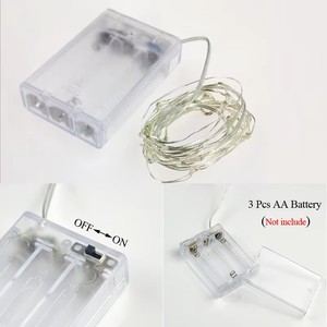 Lampu String LED Mini Kawat Tembaga 5M Bertenaga Baterai untuk Dekorasi Liburan - Product Image 1