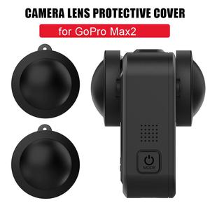 Tapa de lente KAMPHO para <span class=keywords><strong>Go</strong></span> <span class=keywords><strong>Pro</strong></span> Max2, protector de lente protector de silicona antiarañazos para accesorios de cámara de acción deportiva Gopro Max2 - Product Image 2