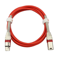 Kabel Audio XLR Profesional OEM Grosir Tahan Lama, Kabel Speaker Mikrofon Seimbang, Kombinasi Pelindung, Jaket PVC, Custom