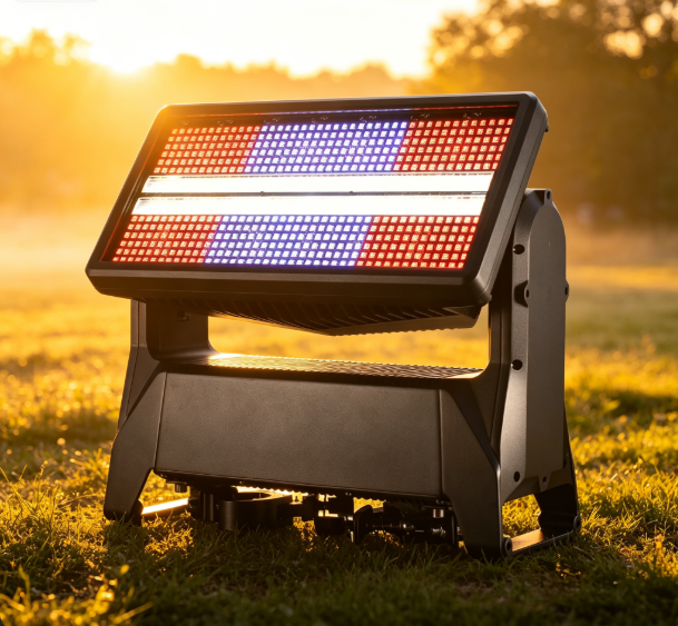 Colorful Light 1500W LED Moving Head Strobe Strike Tilt IP65 Wash Light DMX512 Control RGB Segment Ra90 4110lm (Art Net&clamp