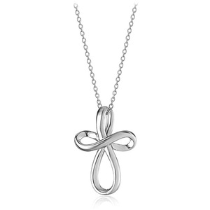 Collar con Colgante de Bucle Mobius para Mujer, Estilo Vintage Minimalista, Joyería de Moda para Uso Diario - Product Image 1