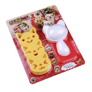 Cartone animato simpatico coniglietto palla di riso stampo Sushi bento alghe laver riso bambino mangiare stampo Sushi modello fai da te silicone Bento accessori