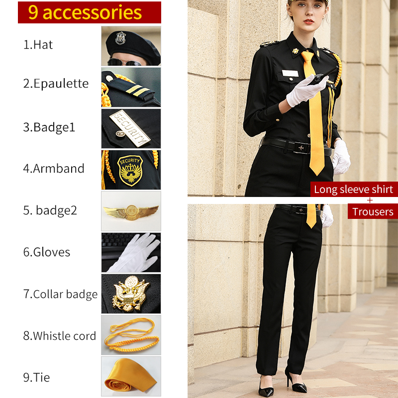 Costume chemise manches longues + béret + épaulette 1+7 accessoires