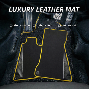 Tapis de sol intérieur en cuir brodé de luxe, épaisseur 10 mm, personnalisé pour Aston <span class=keywords><strong>Martin</strong></span> & Range Rover, accepte les logos personnalisés - Product Image 2