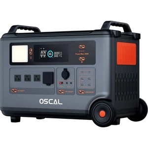 สถานีไฟฟ้าพกพา Os Cal 3600 3000W ความจุ 3600Wh คลื่นไซน์บริสุทธิ์ แบตเตอรี่ลิเธียมไอออน ใช้กับรถยนต์ได้ พร้อมไฟฉาย 87319 - Product Image 3