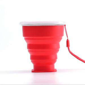Portable Collapsible Silicone Travel Water Bottle Custom Reusable Foldable Drinking <b>Cup</b> Camping Office Tea Tea <b>Cups</b> <b>Saucers</b> - Product Image 4