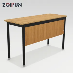 School Apparatuur Meubels Student Dubbele Zitting Bureau Stoel Klaslokaal Ergonomische Studie Bureau En Stoel