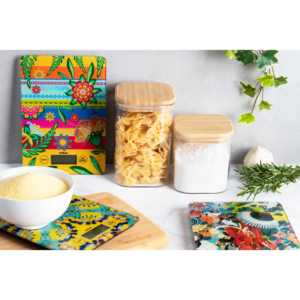 Bilancia da cucina Excelsa Kimono Glass 21,5x1,8x15 cm Bilancia digitale multicolore per cucinare e infornare - Product Image 5