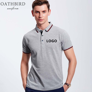 <span class=keywords><strong>Polo</strong></span> da <span class=keywords><strong>Golf</strong></span> da uomo tinta unita in tinta unita con Logo ricamato in cotone/poliestere con stampa personalizzata - Product Image 6