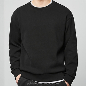 OEM suave hombre 100 algodón de gran tamaño personalizado bordado logotipo en blanco de gran tamaño de cuello redondo sudaderas con capucha para hombres - Product Image 2