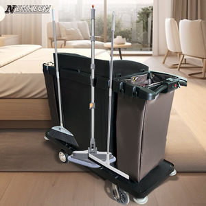 ओम संचालित नौकरानी कार्ट कस्टम हाउसकीपिंग कार्ट होटल इलेक्ट्रिक सफाई ट्रॉली - Product Image 6