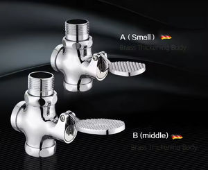 Vanne de chasse au pied à pédale en laiton chromé de haute qualité Double chasse comme vanne de chasse, adaptée à une utilisation en hôtel - Product Image 2