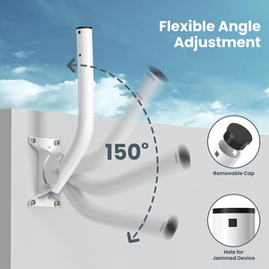 JH-Mech-Mât en J réversible, 2 paquets, montage polyvalent et résistant, large compatible, solidement fixé, <span class=keywords><strong>antenne</strong></span> J-pole en métal résistant aux intempéries - Product Image 3