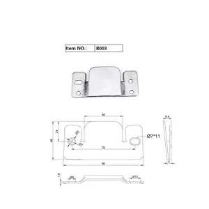 Hoge Kwaliteit Custom Metalen Sofa Accessoires Foto Fotolijst Beugel Aansluitende Bed Joint Connector