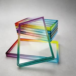 TPU Mixed Gradient Color Glitter Clear Back Panel Plate Graded <strong>Card</strong> Slab Bumper Guard Slab <strong>Protector</strong> with Back Panel Plate - Product Image 5
