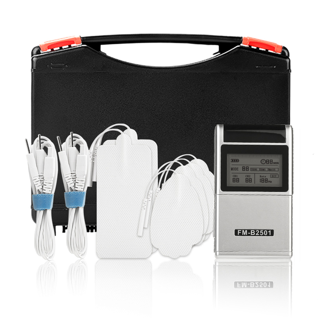FZJ Health EMS Workout Machine 4-in-1 TENS 25 Modes Rechargeable Dual Channel Adjustable Intensity Class II FM-B2501