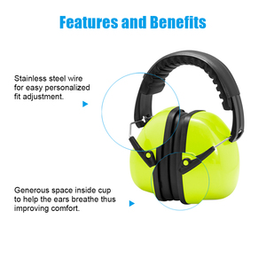 शोर कम करने के लिए समायोज्य एब्स लक्जरी वयस्क कान मफ थोक फोल्डेबल विमानन सुनवाई सुरक्षा - Product Image 4