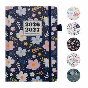 Carnet promotionnel multifonction moderne A5 2026 2027 – Agenda hebdomadaire anglais avec logo personnalisé - Product Image 3
