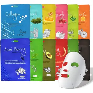 Prezzo a buon mercato coreano cura della pelle collagene miele Tea Tree Peel maschera Off sbiancamento Anti Acne foglio viso maschera