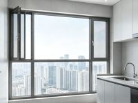 Ventanas Abatibles y Giratorias con Aislamiento Acústico y Resistencia a Huracanes, Vidrio Templado y Marco de Aluminio
