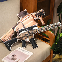 Vente en gros de jouets en peluche personnalisés, jouets en peluche doux, jouets en peluche en forme de pistolet pour garçons, enfants, coussin en forme de pistolet de simulation