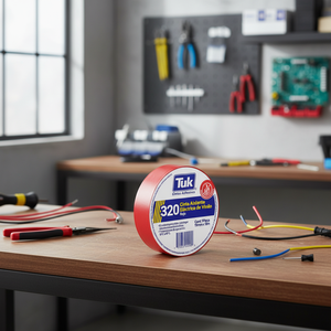 Nastro isolante rosso 19 mmx18mt 320 confezione da 10 pezzi Tuk - Product Image 3