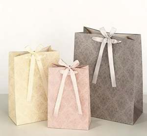 Sacs en papier cadeau haut de gamme avec poignée, qualité supérieure, pour mariage, bijoux, cosmétiques, emballage de marque, sacs de shopping - Product Image 3