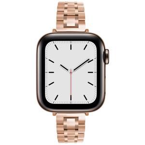 Bracelet en métal pour <span class=keywords><strong>Apple</strong></span> <span class=keywords><strong>Watch</strong></span> 8 7 6 <span class=keywords><strong>5</strong></span> 4 41 mm 45 mm 42 mm 44 mm, bracelet de montre fin à cinq maillons en acier inoxydable de 14 mm - Product Image 4