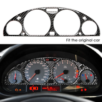 Autocollants décoratifs de tableau de bord en fibre de carbone pour BMW 3 E46 M3 1998-2005