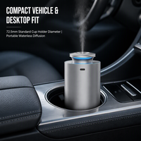 Diffuseur de parfum électrique sans eau pour voiture, silencieux, contrôlé par application USB, avec lumière LED, emballage cadeau personnalisé de luxe en gros
