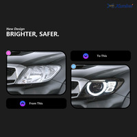 Ensemble de phares Bi-LED de style Defender XUNBAI 12V 60W pour Hilux Vigo 2008, avec feux de jour LED et clignotants séquentiels Canbus Auto