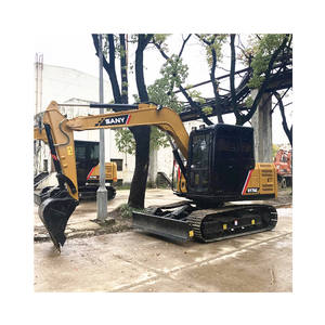 Excavadora de orugas Sany SY75 de 7 toneladas de segunda mano de alta calidad para movimiento de tierras, excavadora de construcción usada en el mercado, Sany 75C - Product Image 3