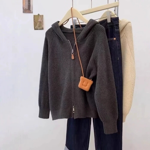 <span class=keywords><strong>Cardigan</strong></span> in Maglia a Tinta Unita <span class=keywords><strong>Beige</strong></span>, Sexy, a Maniche Lunghe, per Donna, Autunno Primavera - Product Image 4