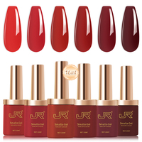 Kit de vernis à ongles UV JR 16 ml, étiquette privée, gel UV et LED, 60 couleurs, haute qualité, ensemble de vernis à ongles UV sur mesure