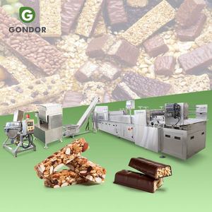 Petit haricot de protéine de fruit trop choclats de riz noix faire la machine 100-200 kg/H ligne de production de barre de nutrition qui - Product Image 1