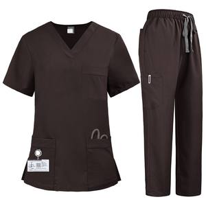 Nuevo estilo hospitales colores OEM impreso enfermera quirúrgica traje Scrub uniforme Unisex conjuntos sueltos transpirables para salones de belleza - Product Image 4