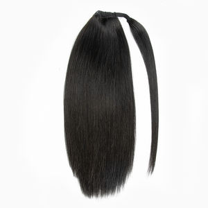 ผมหางม้าต่อสำหรับผู้หญิงผิวดำผมหางม้ายาวบราซิลเลียนทำจากผมหางม้าสีธรรมชาติดีไซน์ใหม่ - Product Image 6