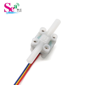 เครื่องวัดอัตราการไหล PVDF รุ่น ZJTM-04A แบบพัลส์เอาท์พุต อุปกรณ์ความงาม เซ็นเซอร์สวิตช์วัดการไหลแบบฮอลล์เอฟเฟคท์ 0.1-4 ลิตร/นาที สำหรับการวัดปริมาณน้ำ - Product Image 2