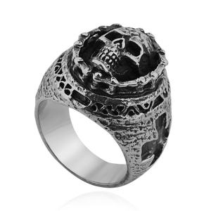Anillos Punk para Hombre, Joyería de Acero Inoxidable, Diseños de Calaveras, Anillo de Dedo Personalizado Vikling, Precio al por Mayor - Product Image 5