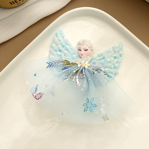 Ailes de Princesse Rouge Vif en Tulle, Jupe et Coiffe Flocon de Neige Pailletée, Accessoires Vestimentaires pour Enfants Printemps 2025 - Product Image 4