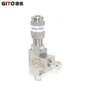 Válvula de descarga proporcional de alta presión Hastelloy con férula, válvula de alivio de presión para ácido, aceite, agua y gas - Product Image 3