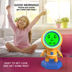 Lampe de Projection statique populaire, horloge électronique mignonne de chevet d'entraînement au sommeil des enfants - Product Image 3