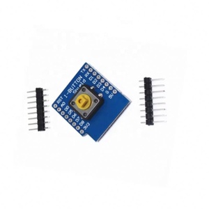 ปุ่มป้องกันแบบปุ่มเดียวสำหรับ WeMos D1 Mini ปุ่มสำหรับ Wemos DIY แผงวงจรอิเล็กทรอนิกส์ PCB โมดูลปุ่ม D1 Mini - Product Image 1