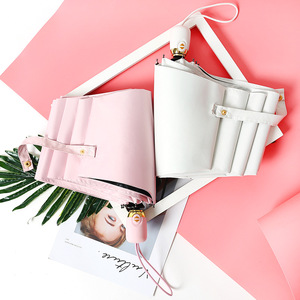 ร่มกันแดดและกันฝนอัตโนมัติแบบพับสามตอน 100 ซม. ป้องกันรังสียูวี ดีไซน์มินิมอลสำหรับการเดินทาง - Product Image 2