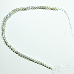 Collar de perlas cultivadas de agua dulce de 7-11 mm, redondas, grado AAA, blancas, sueltas, para la elaboración de collares. - Product Image 2