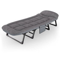 Fauteuils inclinables en métal pour l'extérieur, lits de camping pliables, lits d'appoint, lits simples pour la sieste au bureau ou la chambre de campagne – Vente en gros