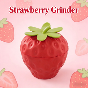 Rukioo New 50mm 3-Piece Strawberry Tobacco <b>Grinder</b> Plastic <b>Herb</b> <b>Grinder</b> with Classic Design for Home & Party Use - Product Image 3