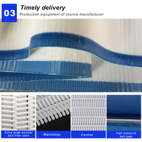 Tissu filtrant en polyester épaissi pour machine de déshydratation pour les applications de déshydratation des boues liquides et de filtre à boue